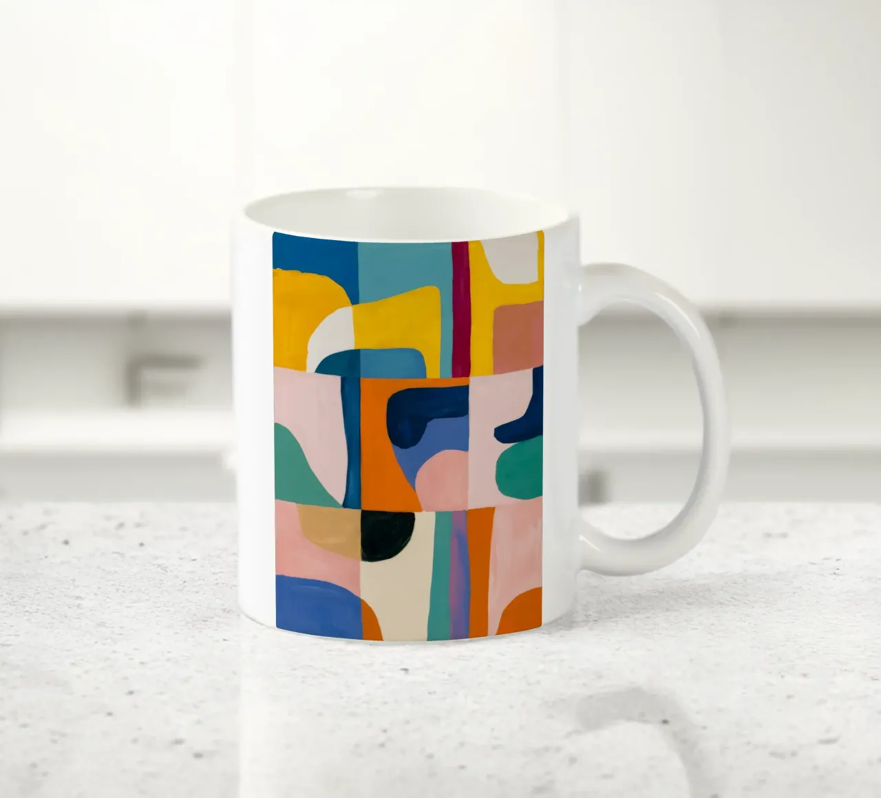 Armonia geometrica dei colori tazza in ceramica da Lunar Templar