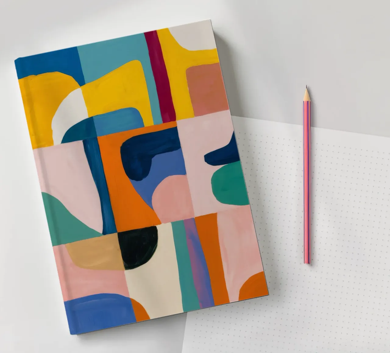 Geometric Color Harmony notebook by Lunar Templar