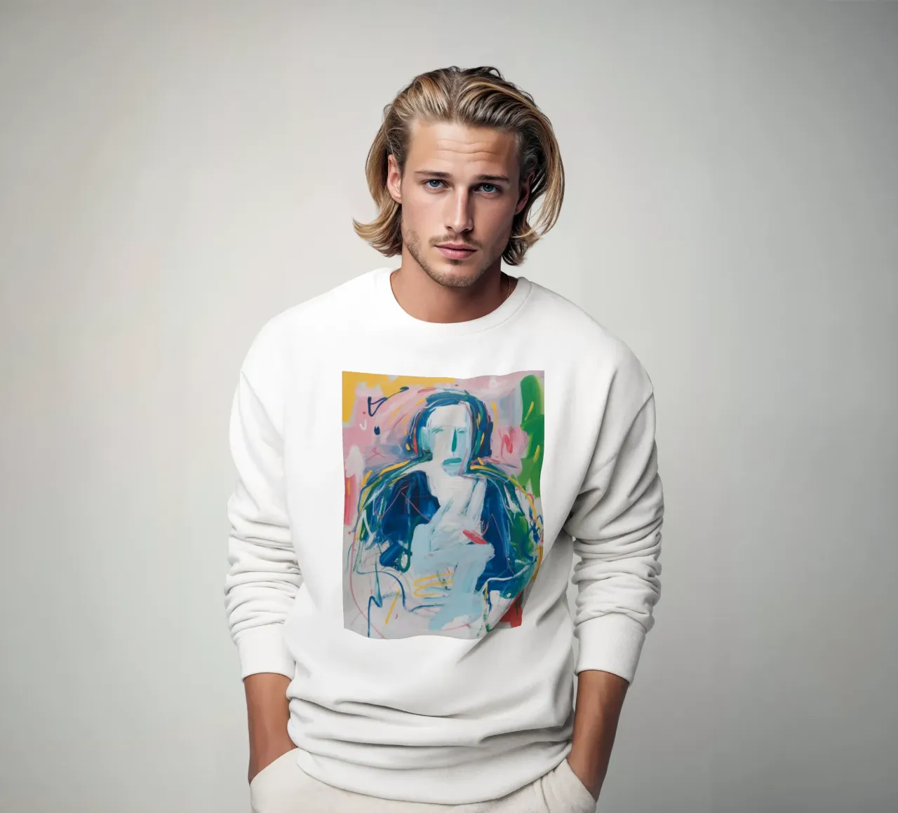 Abstract Figure Dream sweatshirt by Lunar Templar