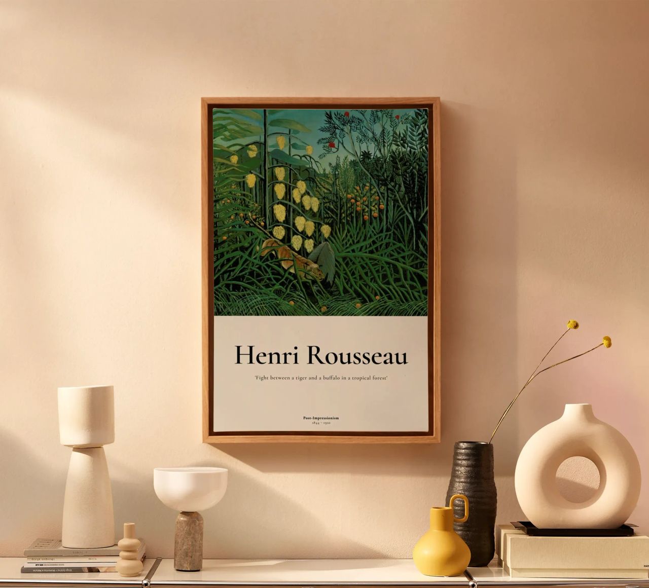 Rousseau - Fight Between a Tiger and a Buffalo canvas by ARTOTHEK