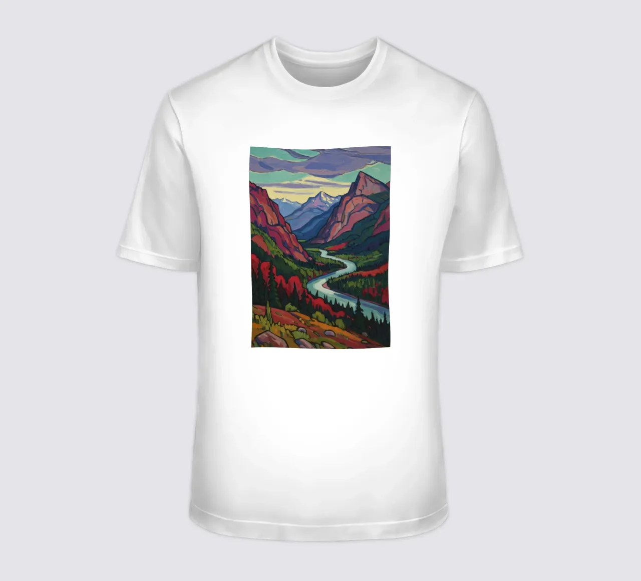 Paesaggio colorato t-shirt da Art Center