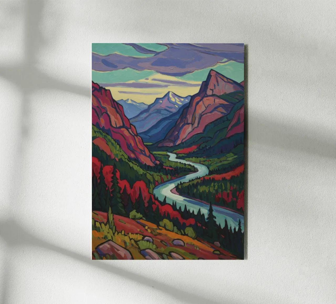 Paesaggio colorato alluminio dibond da Art Center