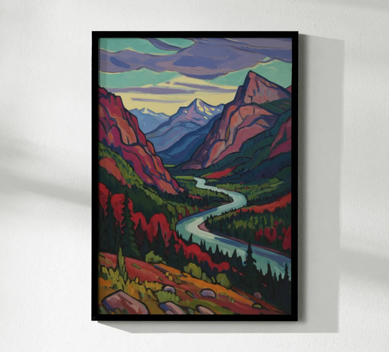Paesaggio colorato poster da Art Center