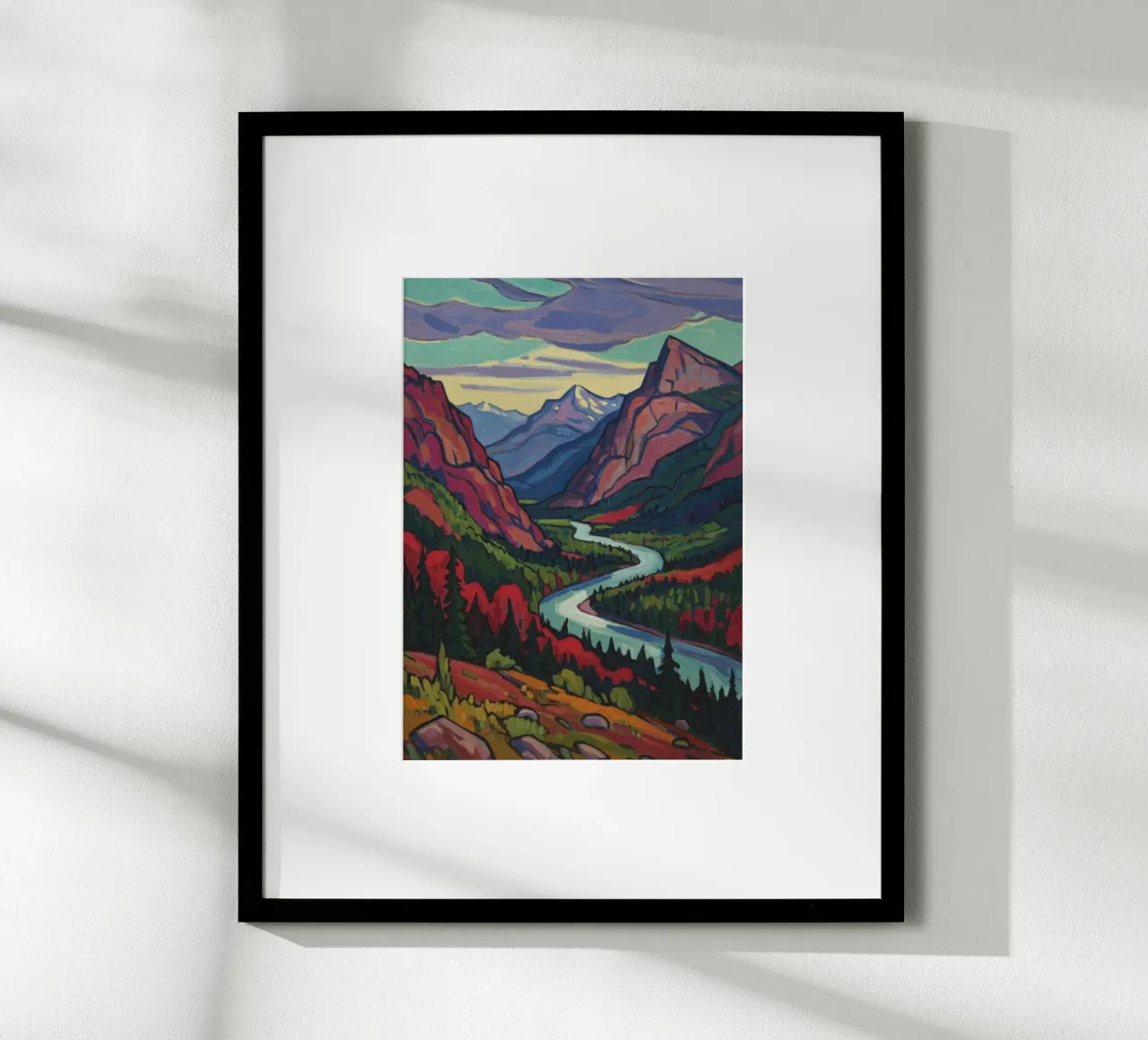 Paesaggio colorato poster da Art Center