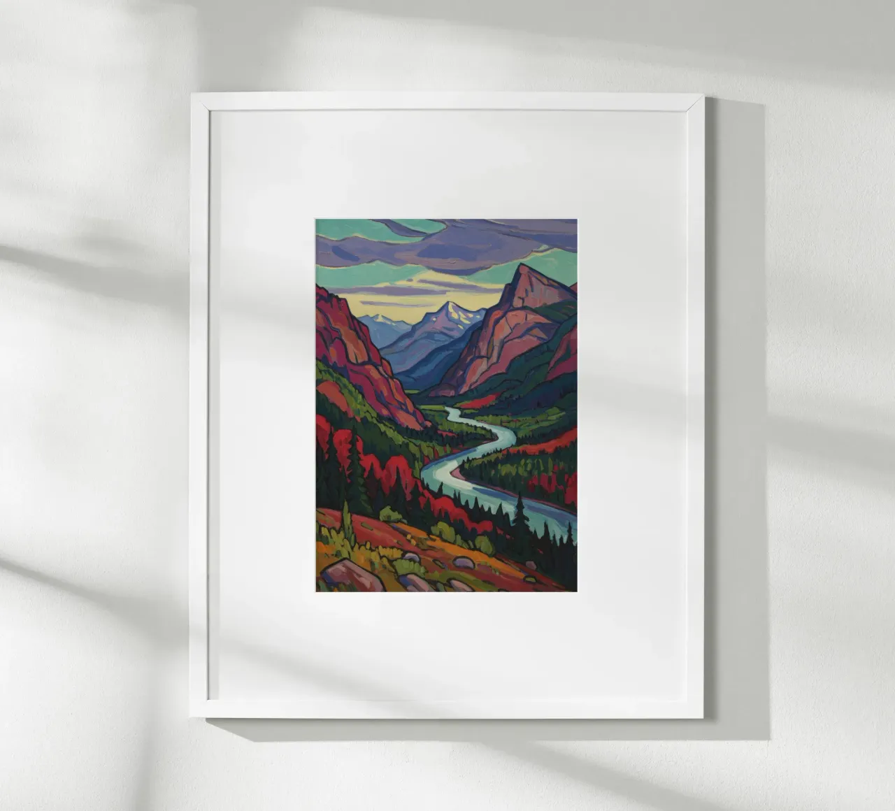 Paesaggio colorato poster da Art Center