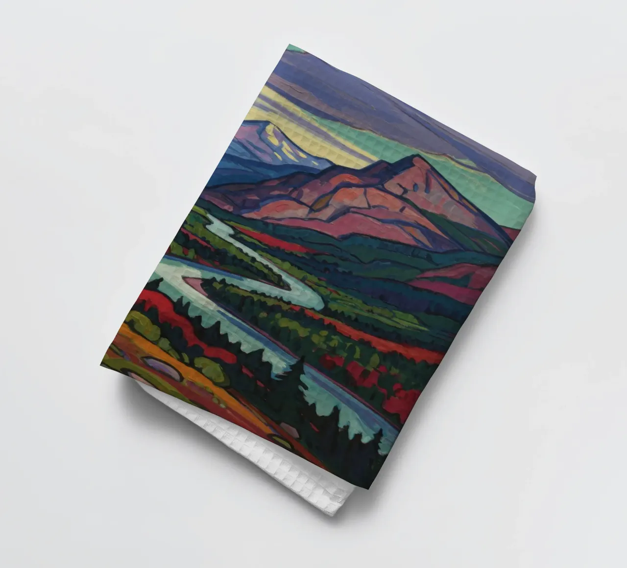 Paesaggio colorato canovaccio da cucina da Art Center