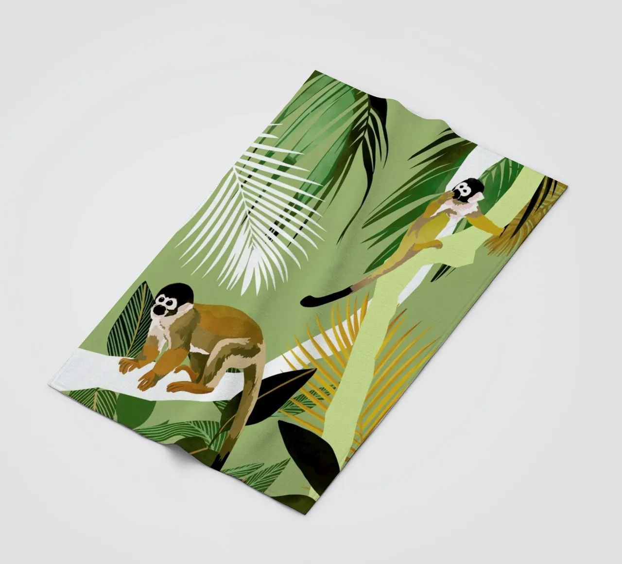 Monkey Friends Fleecedecke von Goed Blauw