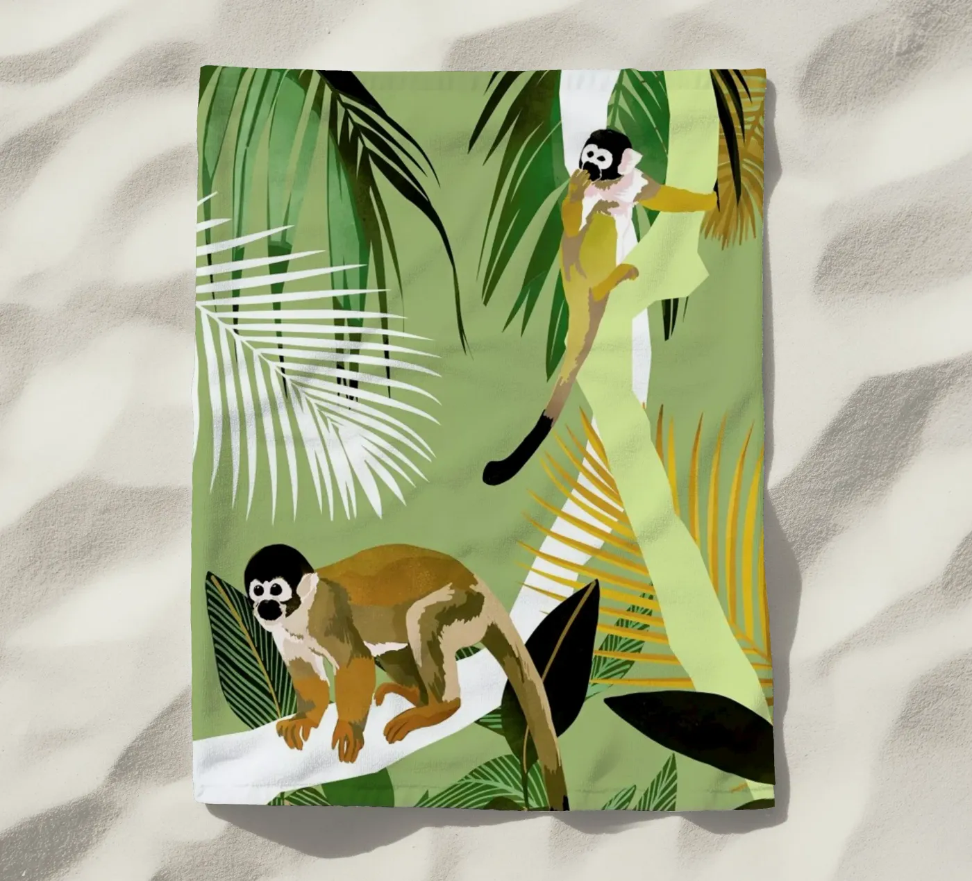 Monkey Friends telo mare da Goed Blauw