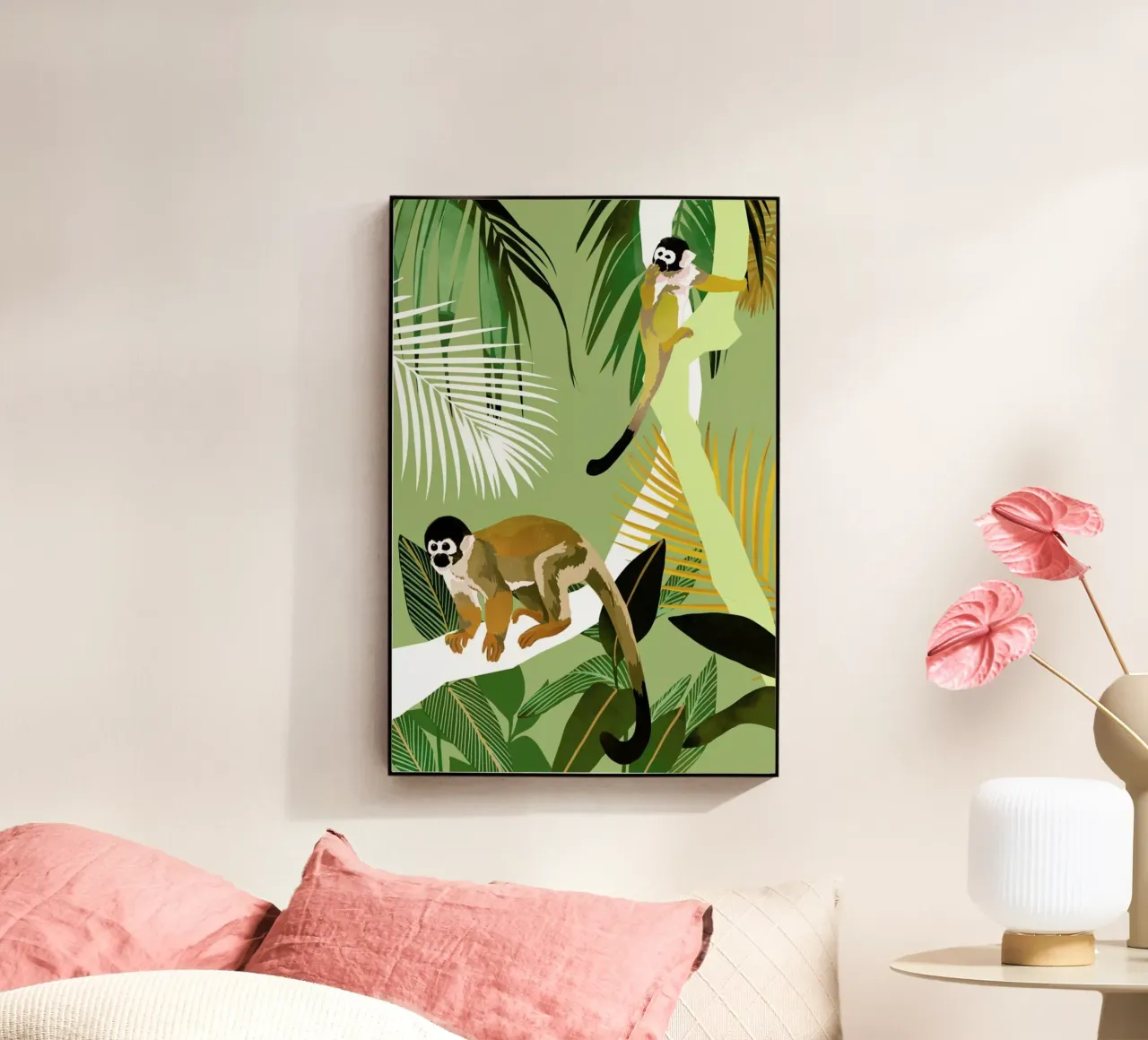 Monkey Friends plexiglass da Goed Blauw