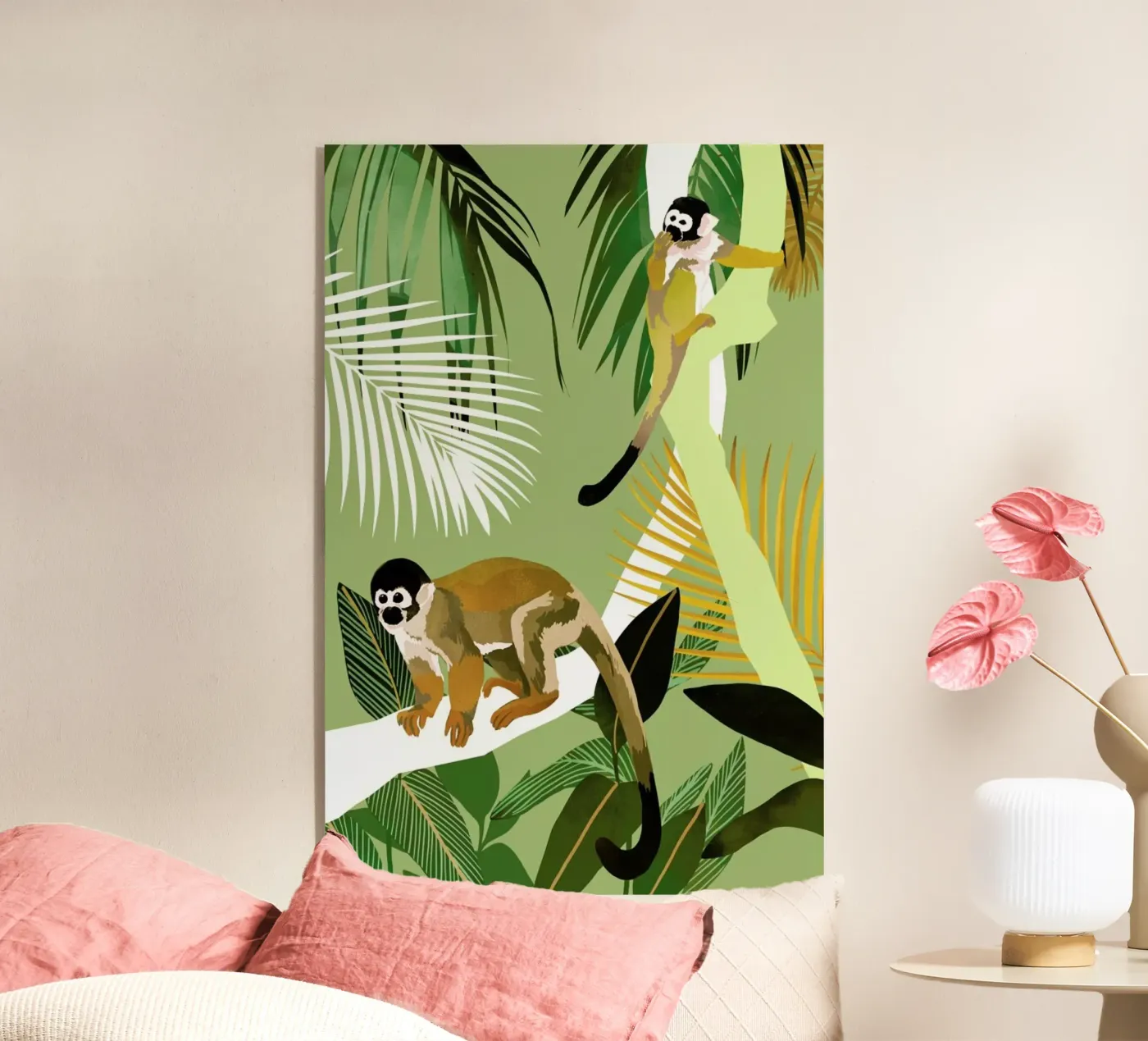 Monkey Friends plexiglas de Goed Blauw