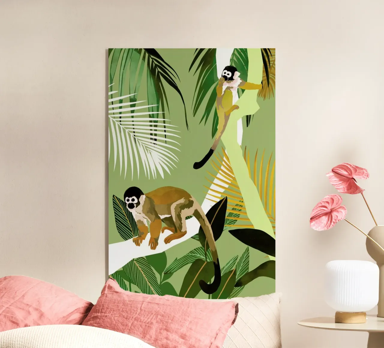 Monkey Friends acryl van Goed Blauw