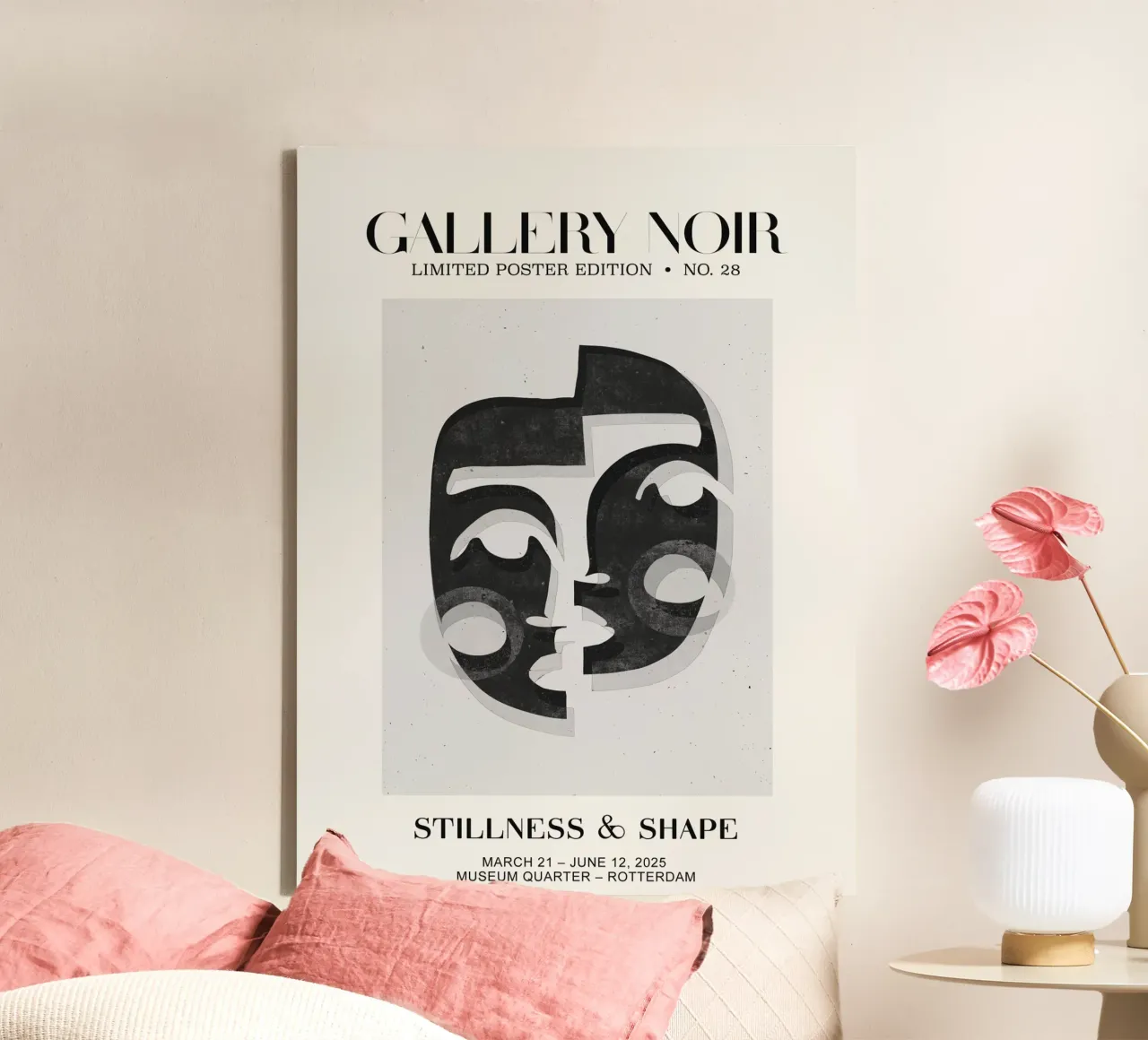 Gallery Noir No 30 tela con Cornice a cassetta da treechild