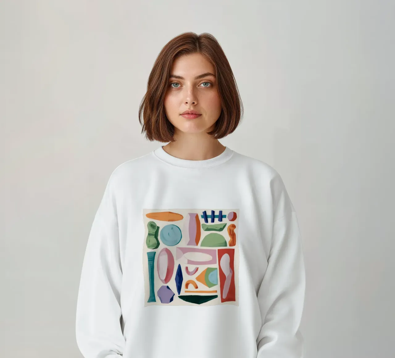 Speelse abstracte vormen sweatshirt van Lunar Templar