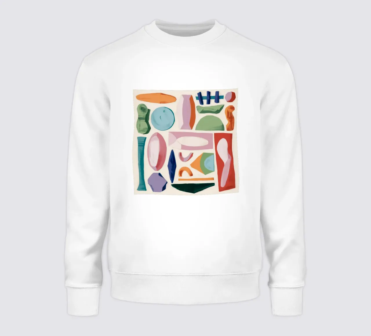 Speelse abstracte vormen sweatshirt van Lunar Templar