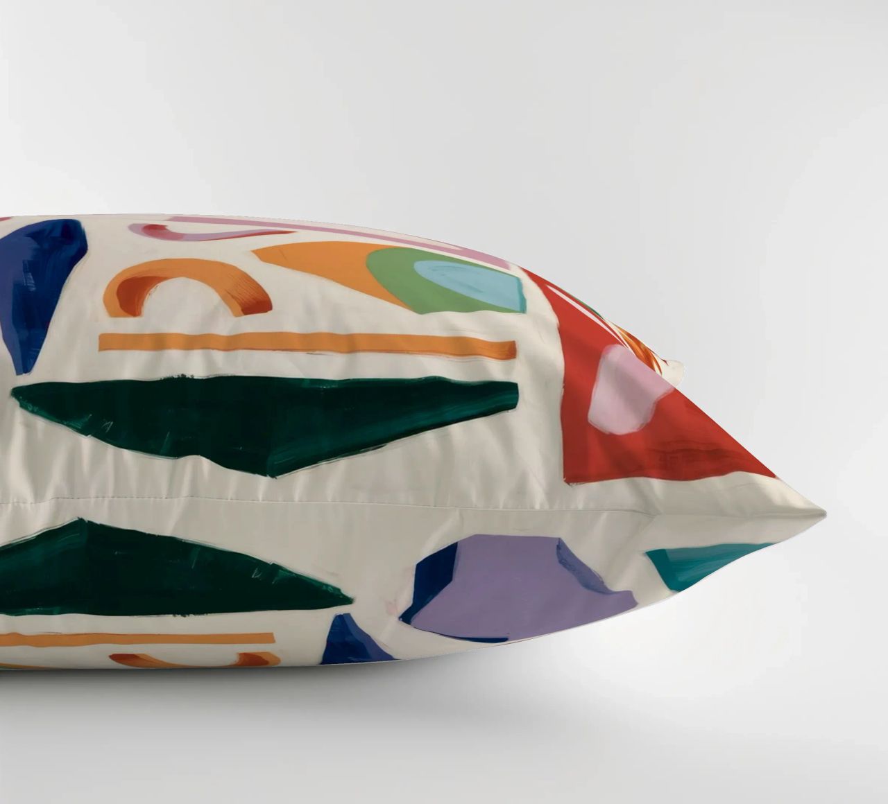 Playful Abstract Forms decorative cushion by Lunar Templar