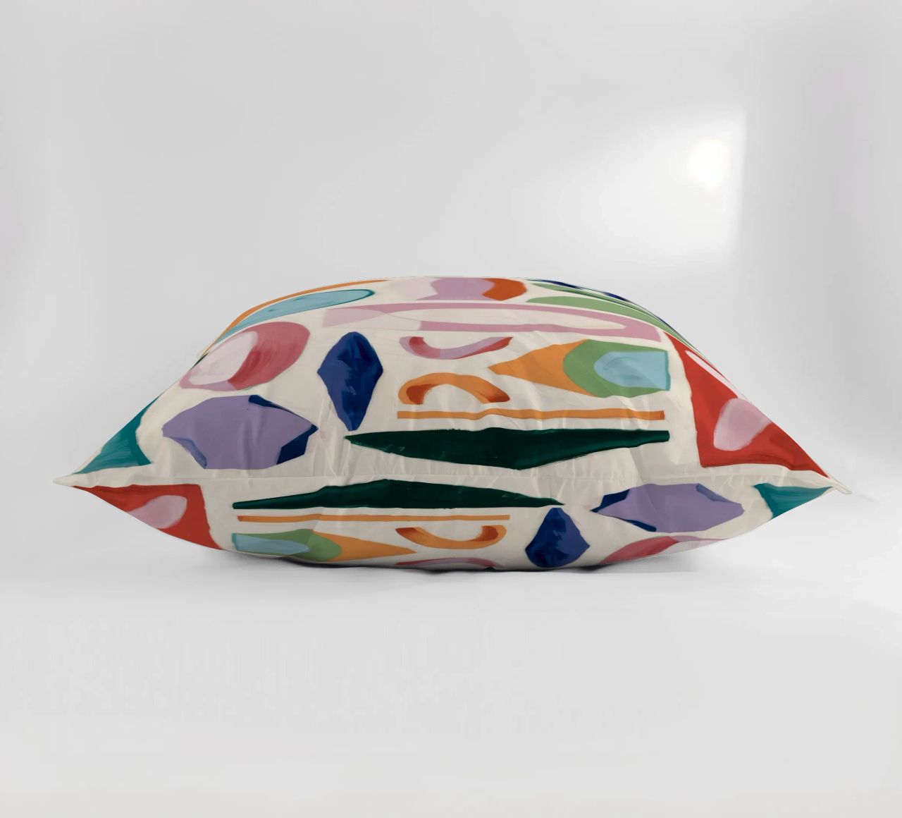 Playful Abstract Forms decorative cushion by Lunar Templar
