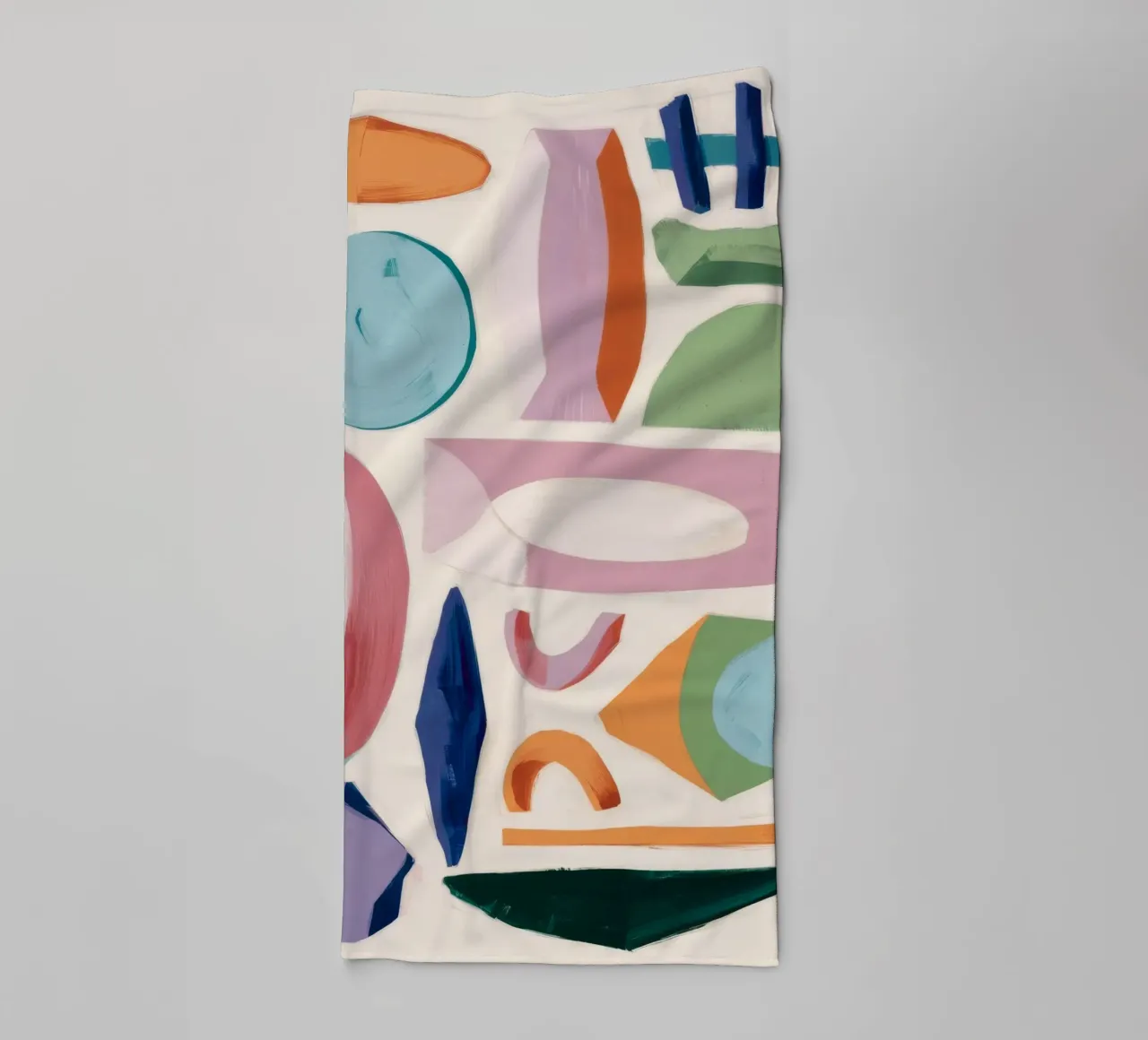 Playful Abstract Forms towel by Lunar Templar