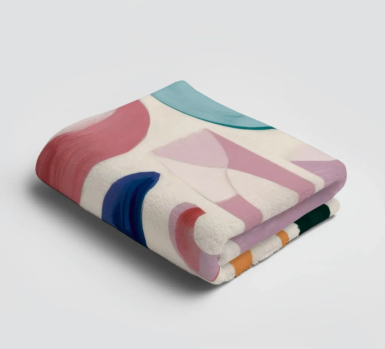 Playful Abstract Forms towel by Lunar Templar