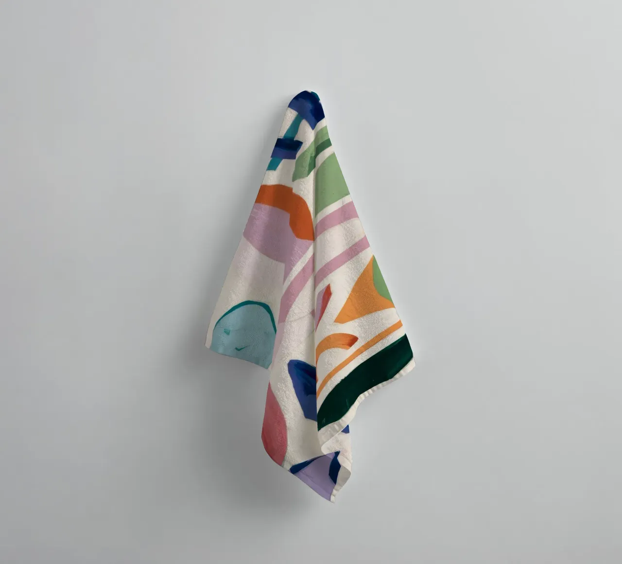 Playful Abstract Forms towel by Lunar Templar