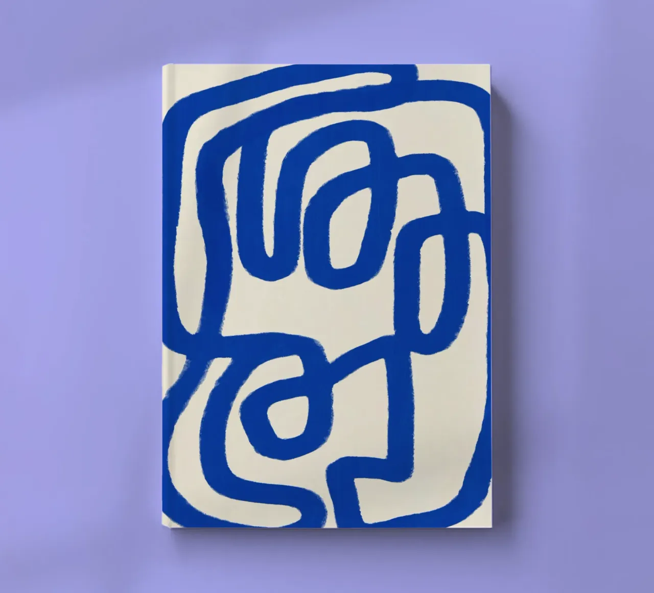 Blue line art 05 notebook by Little Dean