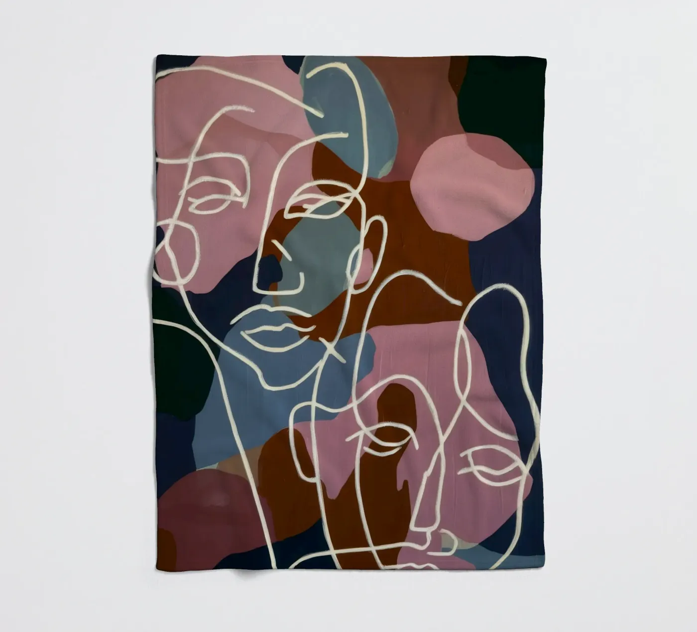 Interconnected Line Faces fleecedeken van Lunar Templar