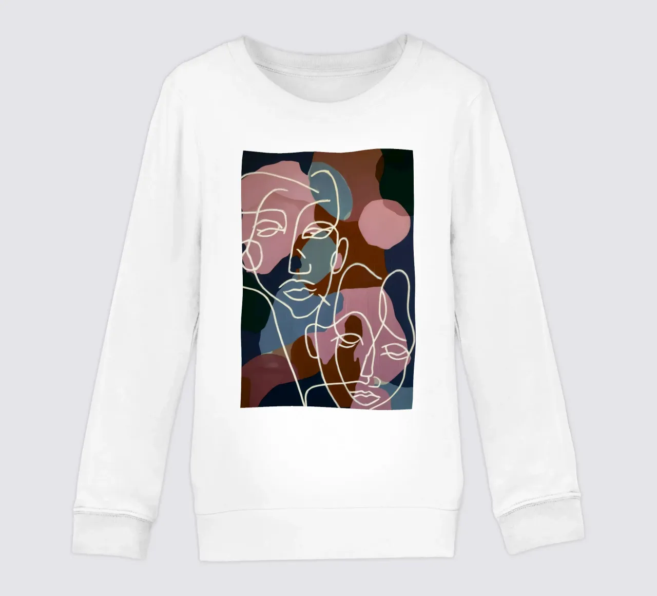 Onderling verbonden lijngevels kinder sweatshirt van Lunar Templar