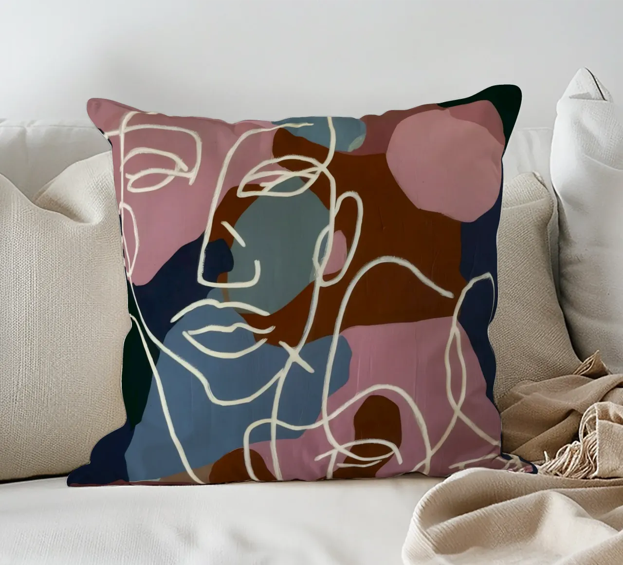 Facce di linea interconnesse cuscino da Lunar Templar