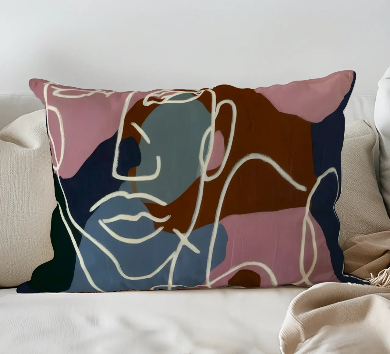 Facce di linea interconnesse cuscino da Lunar Templar