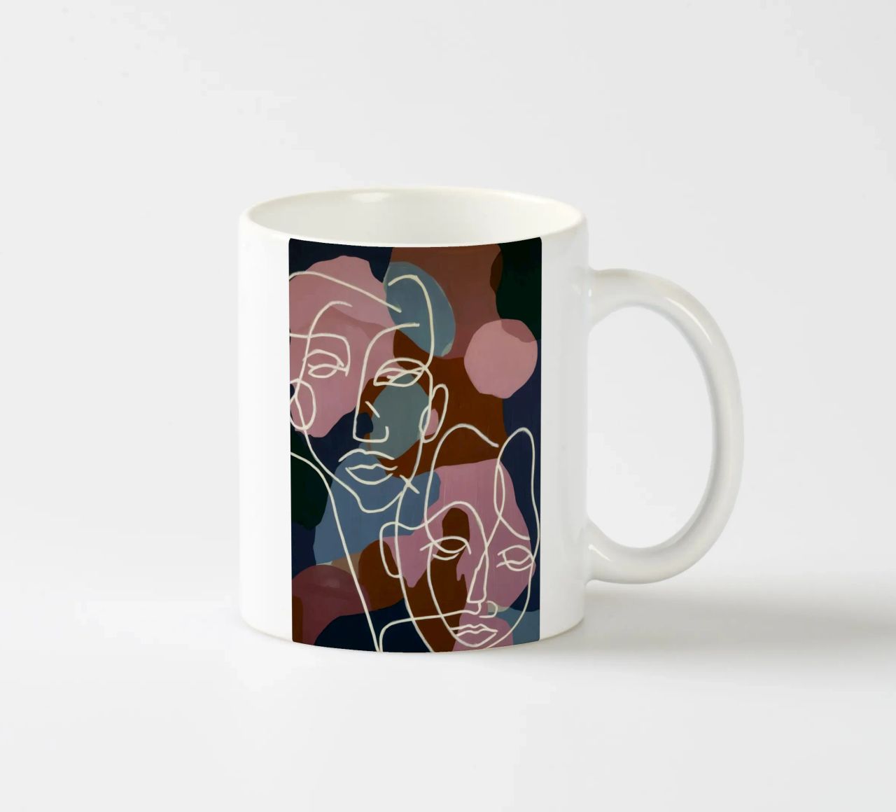 Facce di linea interconnesse tazza in ceramica da Lunar Templar