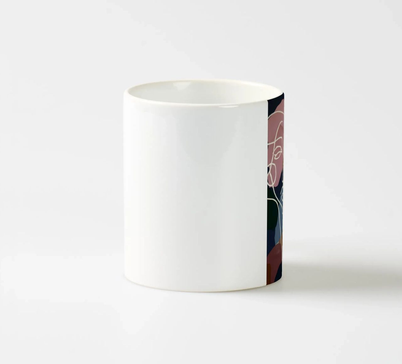 Facce di linea interconnesse tazza in ceramica da Lunar Templar