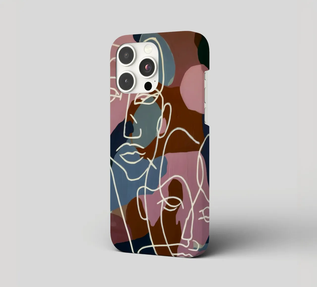 Facce di linea interconnesse cover iphone da Lunar Templar