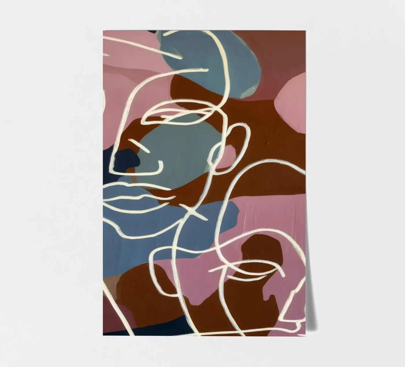 Interconnected Line Faces stickervel van Lunar Templar