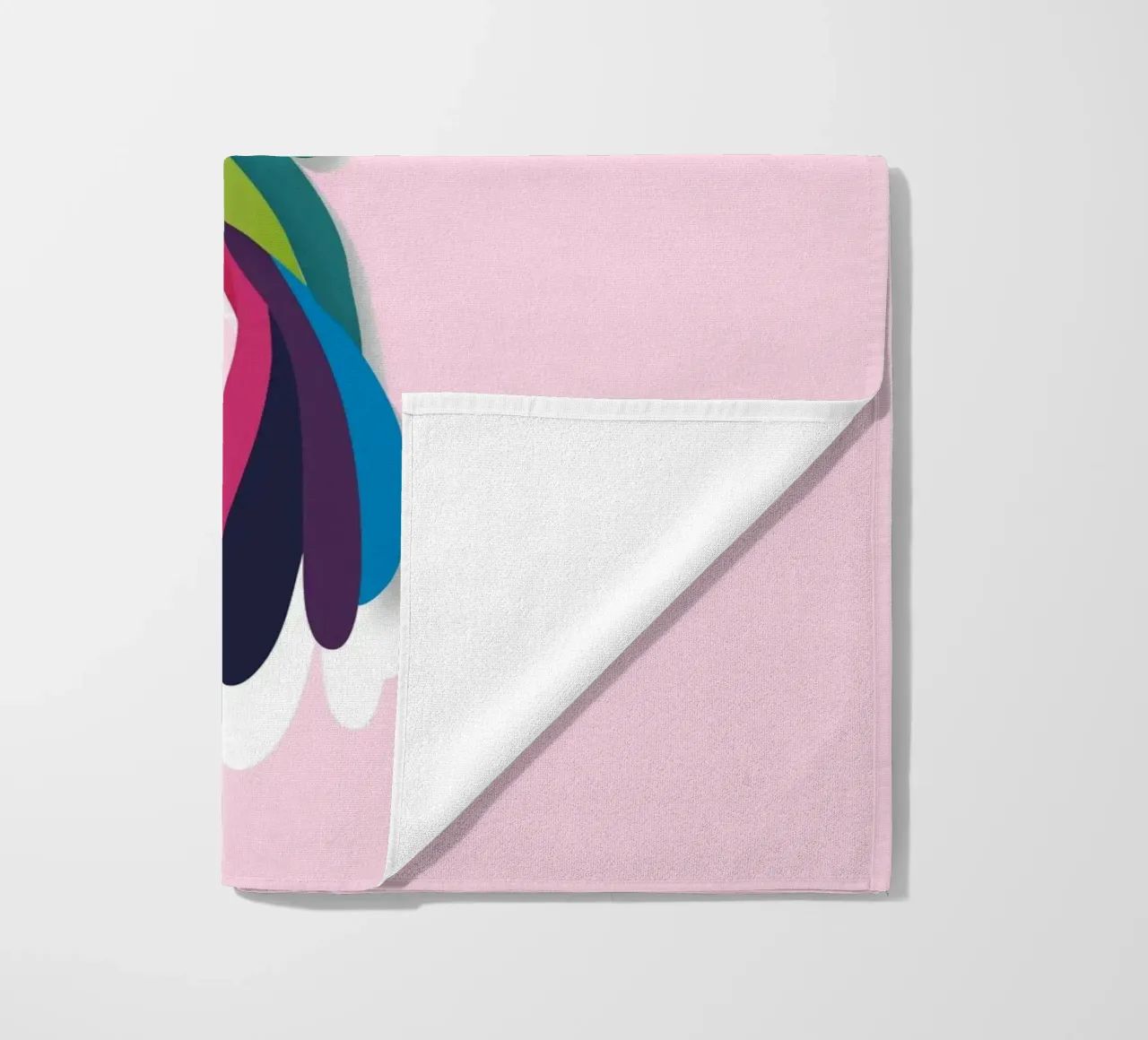 Colibri coloré dans un style paper cut moderne serviette de plage de namosh