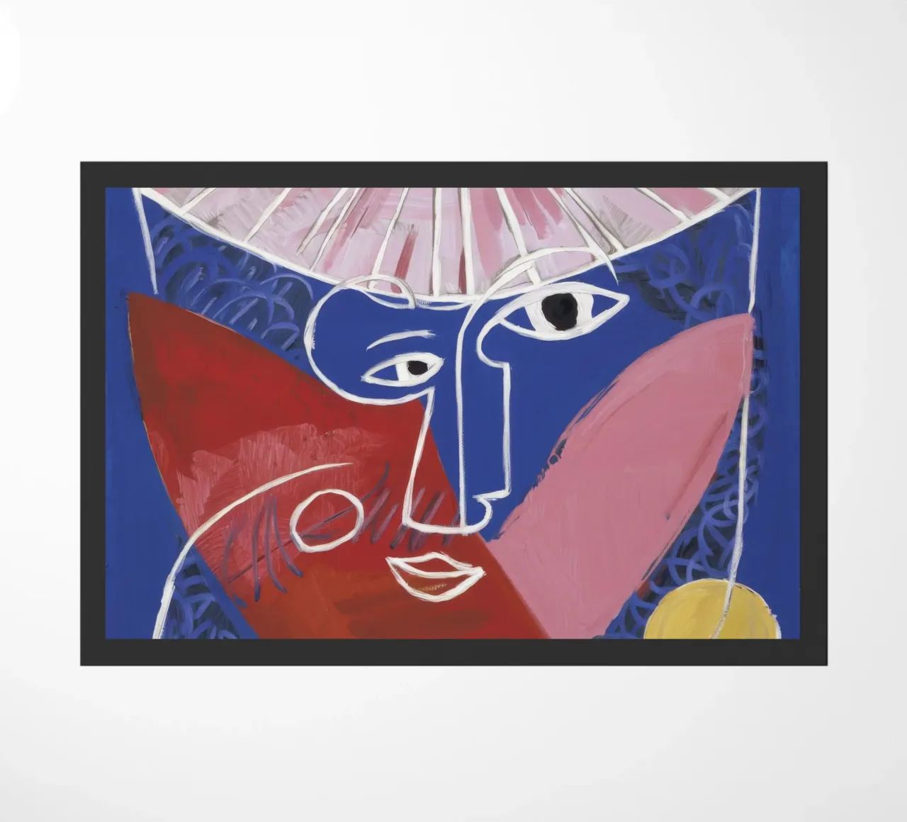 Cara abstracta geométrica felpudo de Lunar Templar