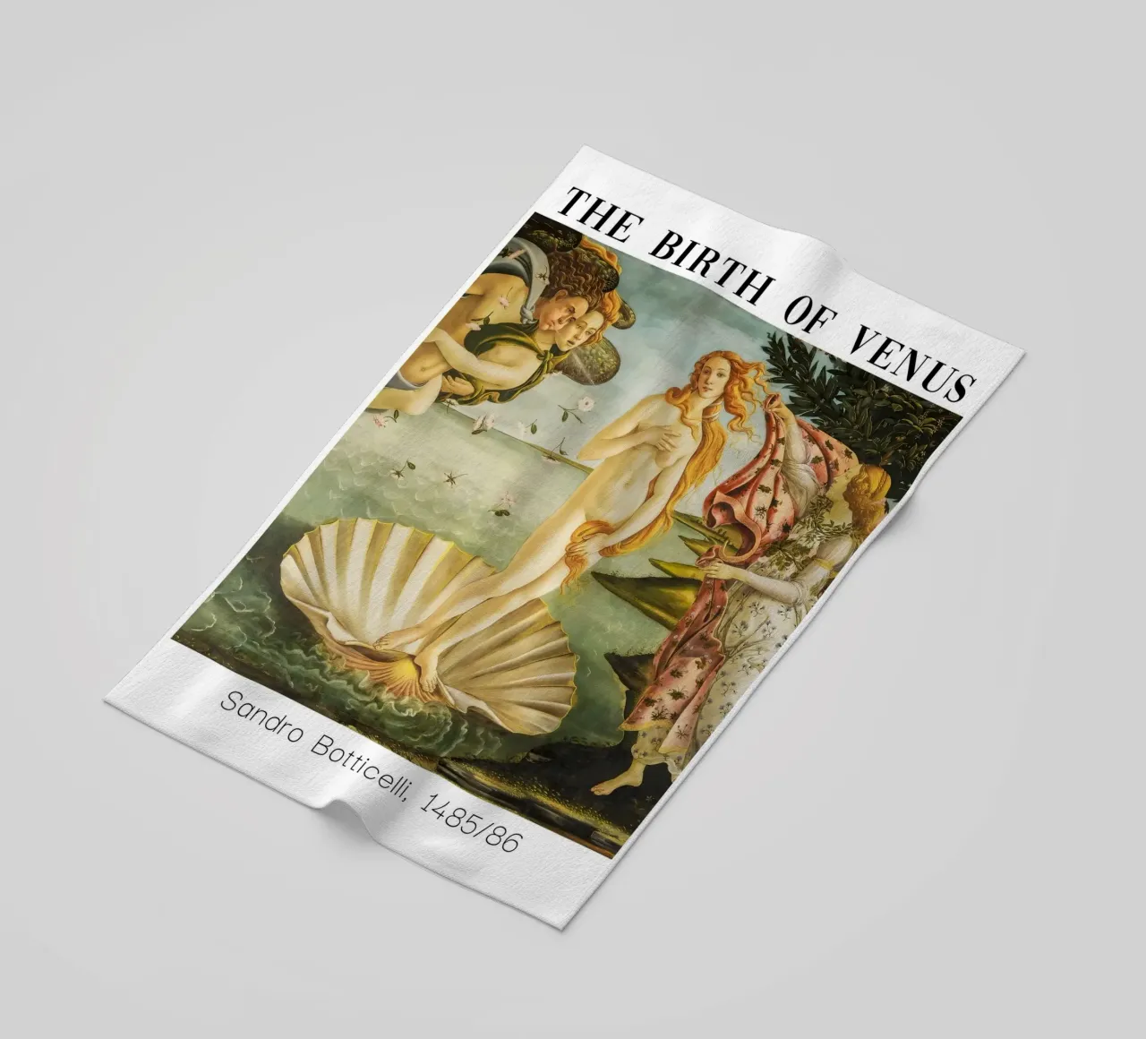 Conchiglia e Venere di Sandro Botticelli telo mare da Carinaprint