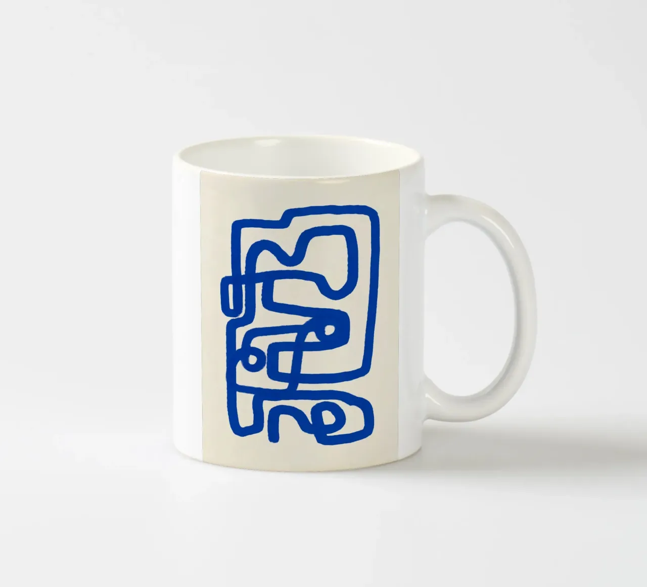 Linea blu art 04 tazza in ceramica da Little Dean