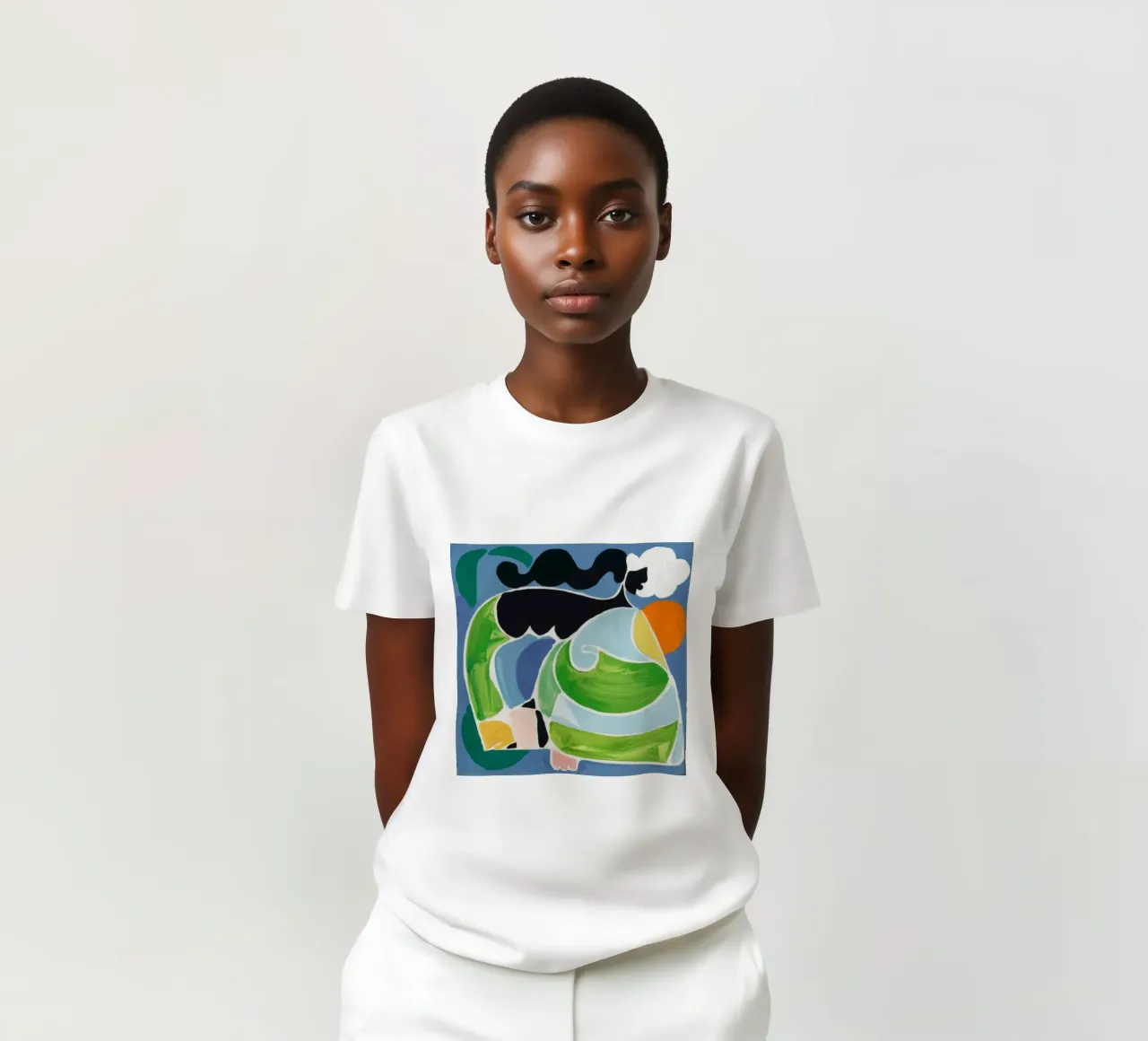 Forma fluida reclinata t-shirt da Lunar Templar