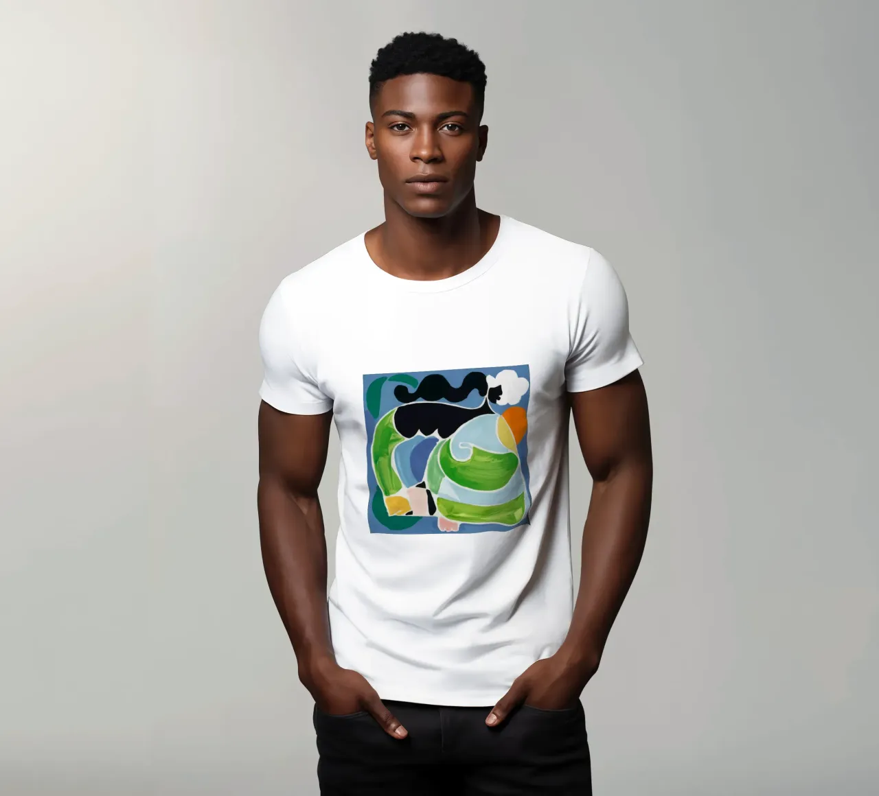 Forma fluida reclinata t-shirt da Lunar Templar