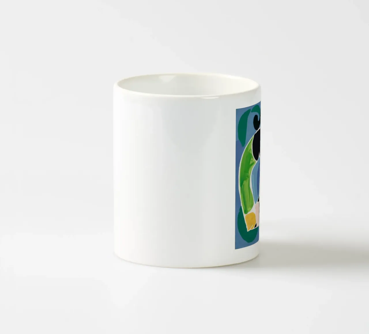 Forma fluida reclinata tazza in ceramica da Lunar Templar