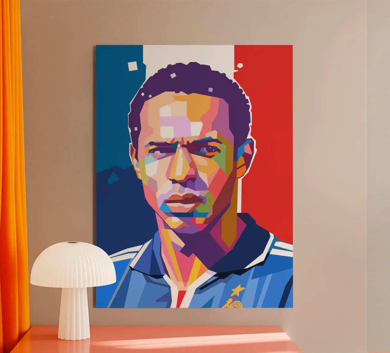 Thierry Henry iconic football player alu-dibond by Hantamrata