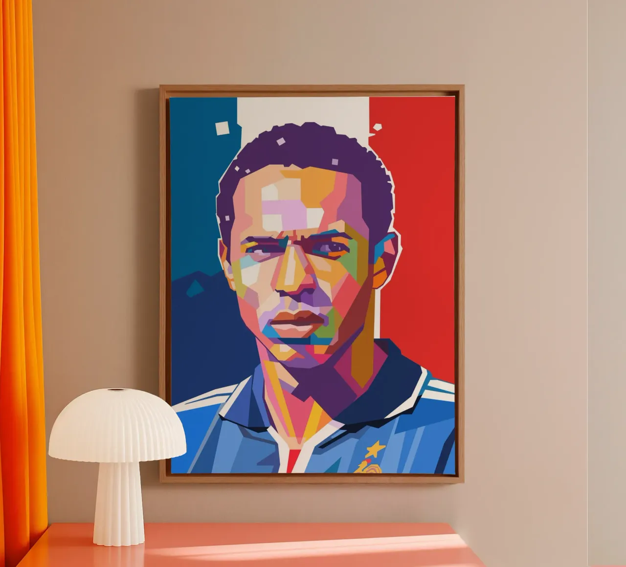 Thierry Henry iconic football player canvas by Hantamrata