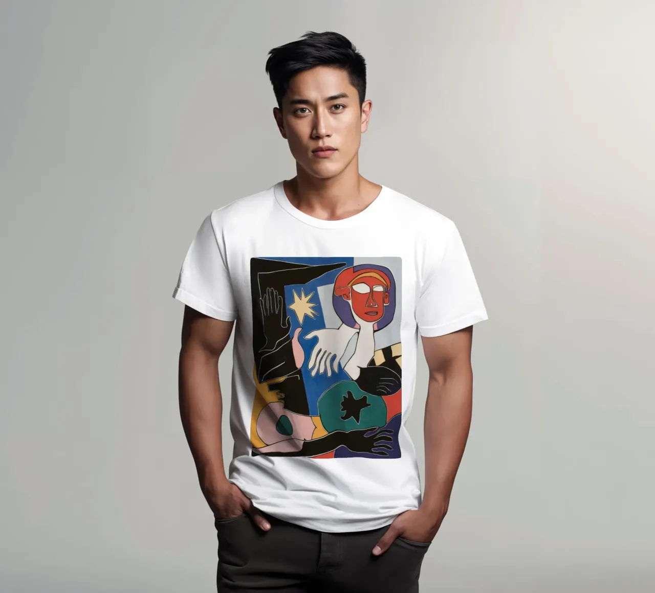 Forme sovrapposte in grassetto t-shirt da Lunar Templar