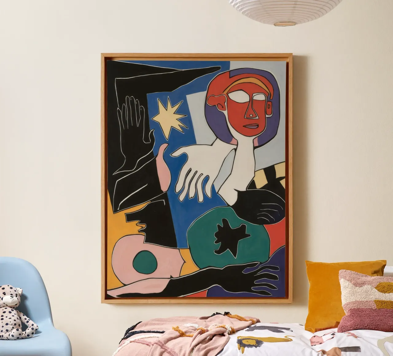 Bold Overlapping Shapes canvas by Lunar Templar