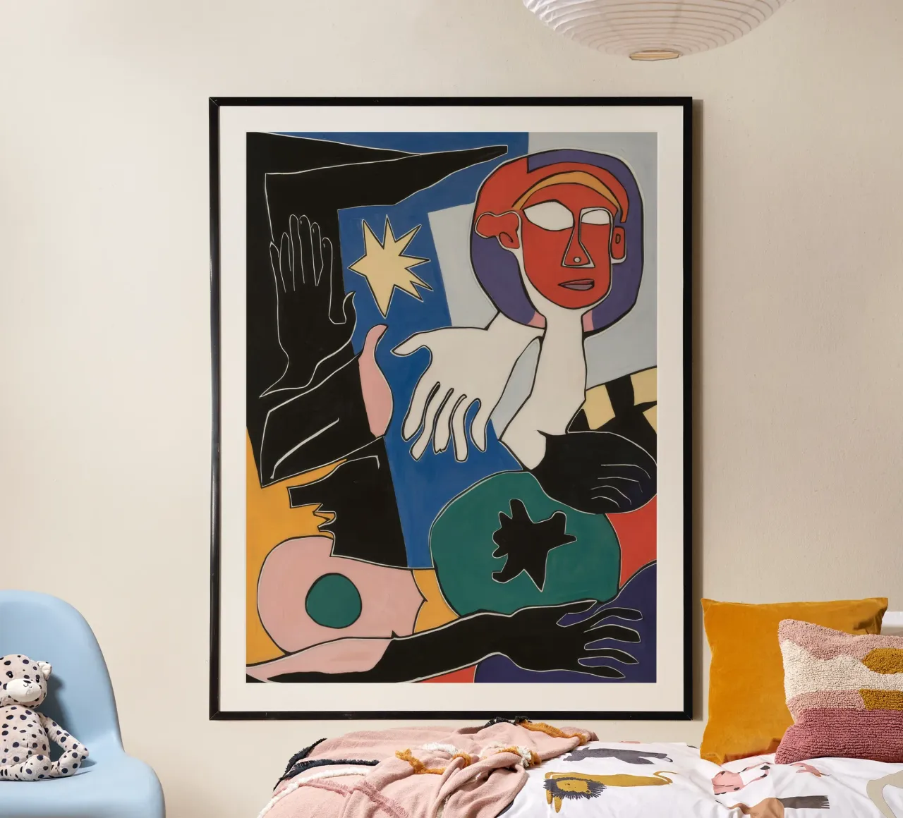 Formes superposées en gras poster de Lunar Templar