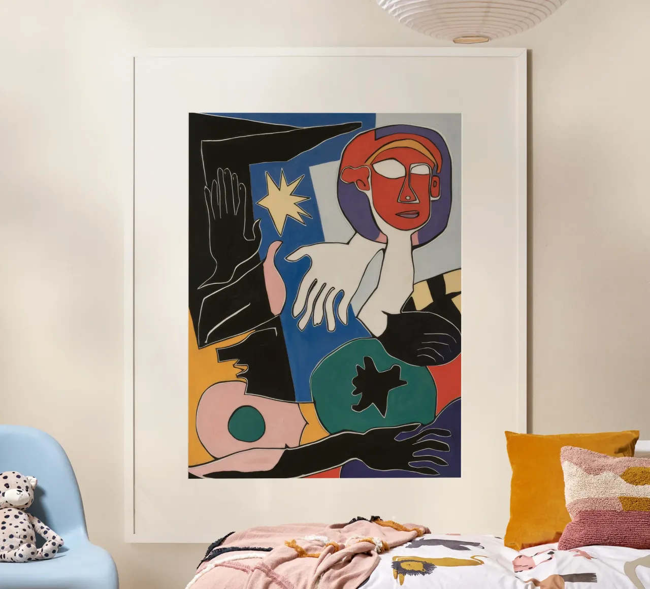 Formes superposées en gras poster de Lunar Templar