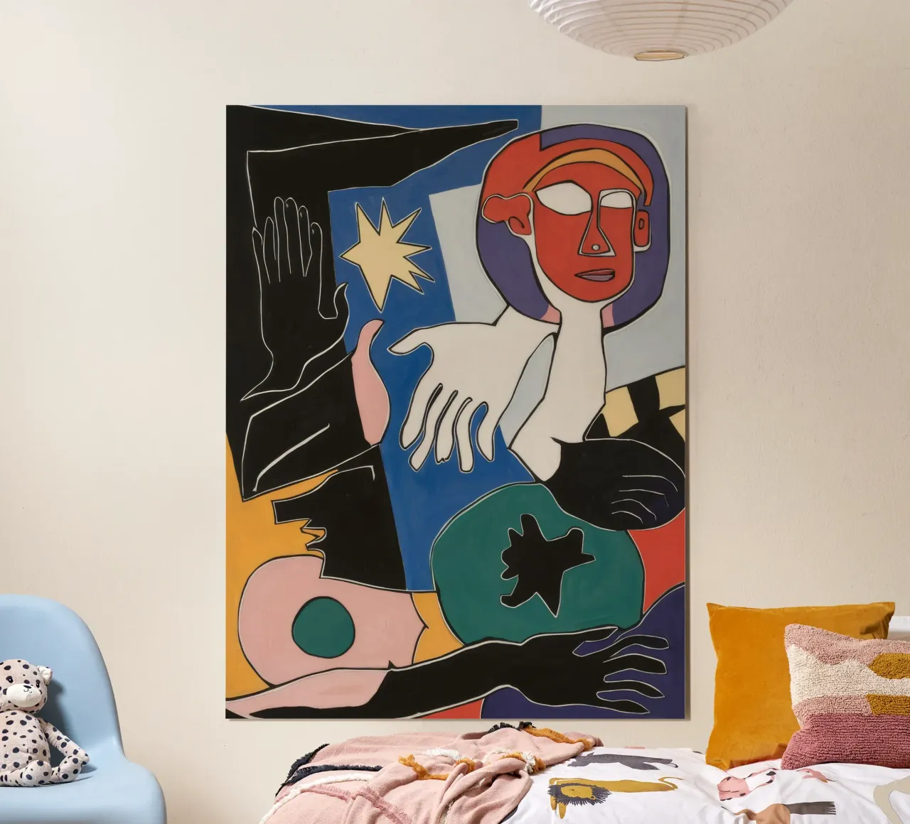 Formes superposées en gras poster de Lunar Templar