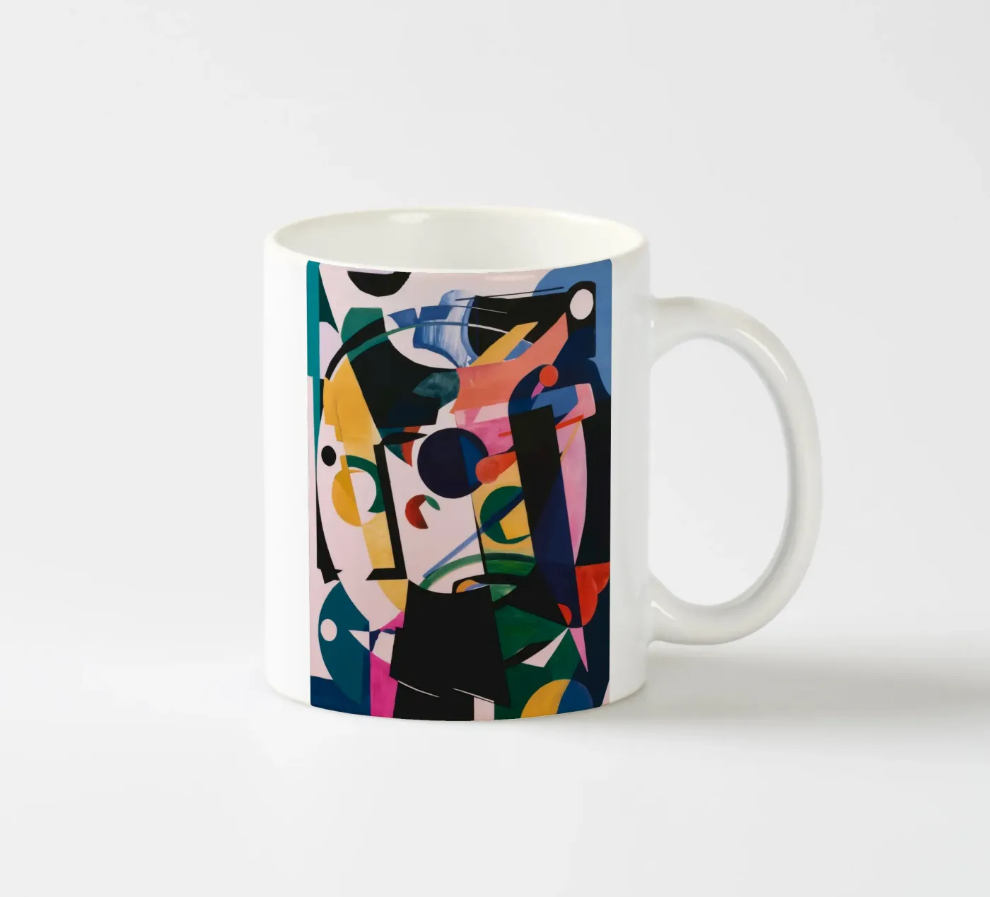 Complex Geometric Layers ceramic mug by Lunar Templar