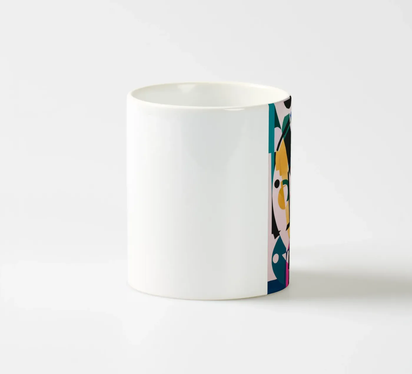 Complex Geometric Layers ceramic mug by Lunar Templar