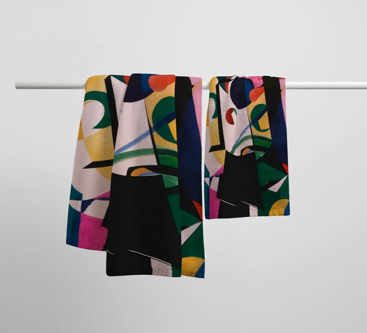 Complex Geometric Layers towel by Lunar Templar