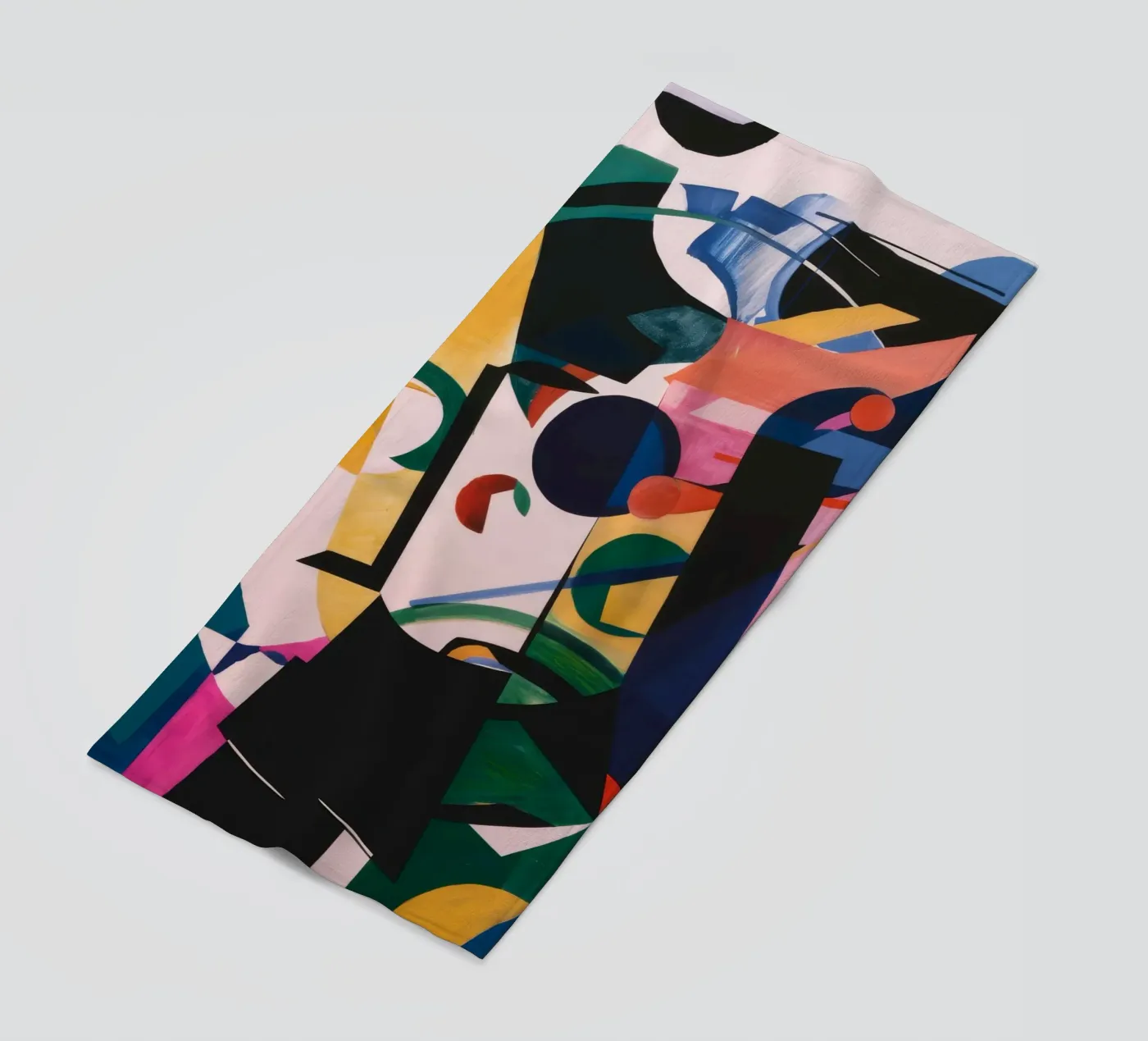 Complexe geometrische lagen strandhanddoek van Lunar Templar